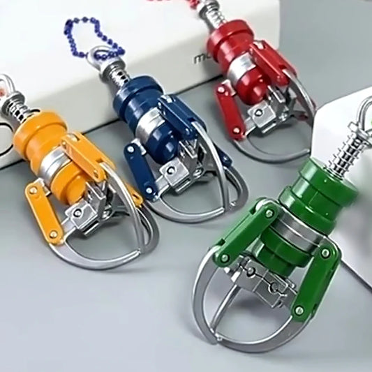 Verspielter Mini Puppe Schlüsselanhänger Silber – Kreativ, Robust - Praktisch