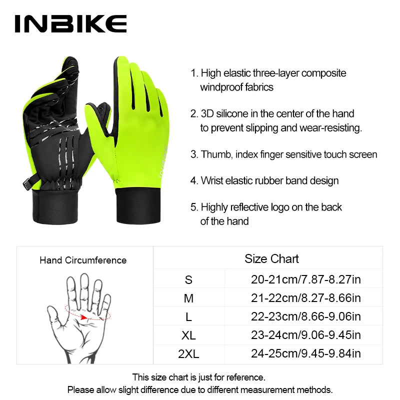 Winddichte wasserdichte Winterhandschuhe mit Touchscreen und Fleece