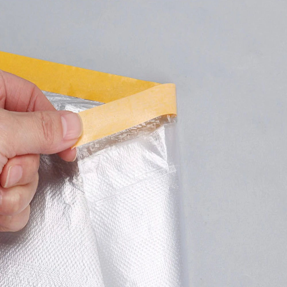 Vorgeklebte Abdeckfolie für saubere Malerarbeiten und Schutz