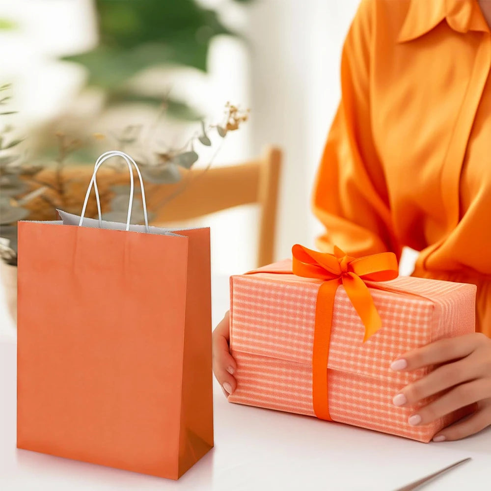 Vielseitige Kraftpapier Geschenktüten mit Griffen für Anlässe