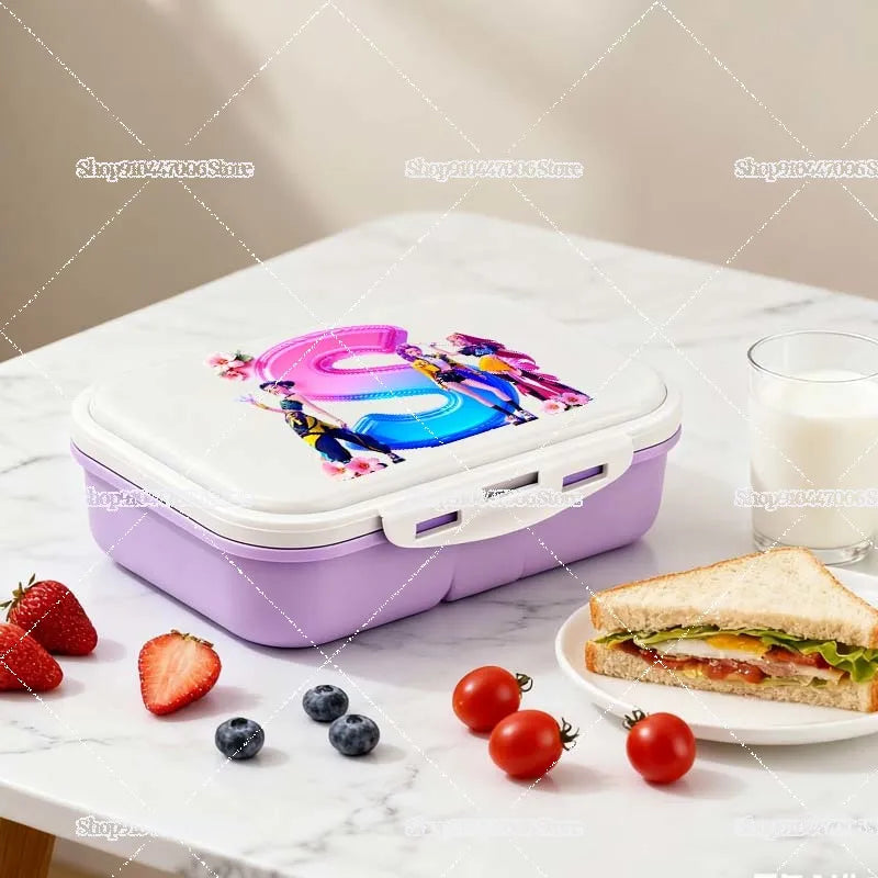 Praktische Lunchbox mit individuellem Buchstabendruck für Schule und Freizeit