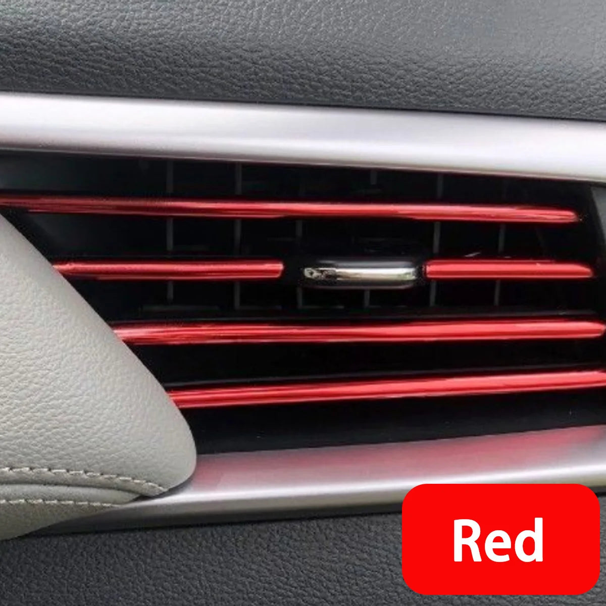 10er Set 20cm Bunte PVC Auto Klimaanlage Lüftung Trim Streifen Innen Deko