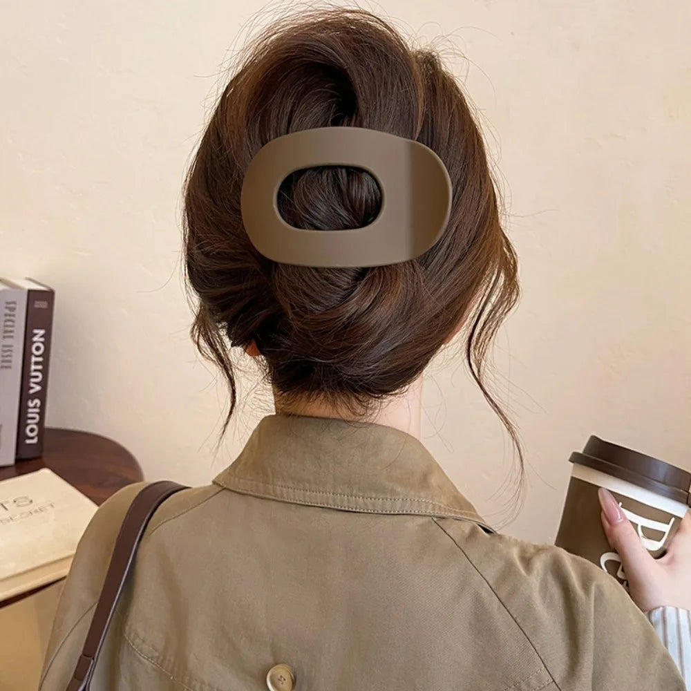 Stylische Haarklammer Leopardenmuster matt für einfachen Halt