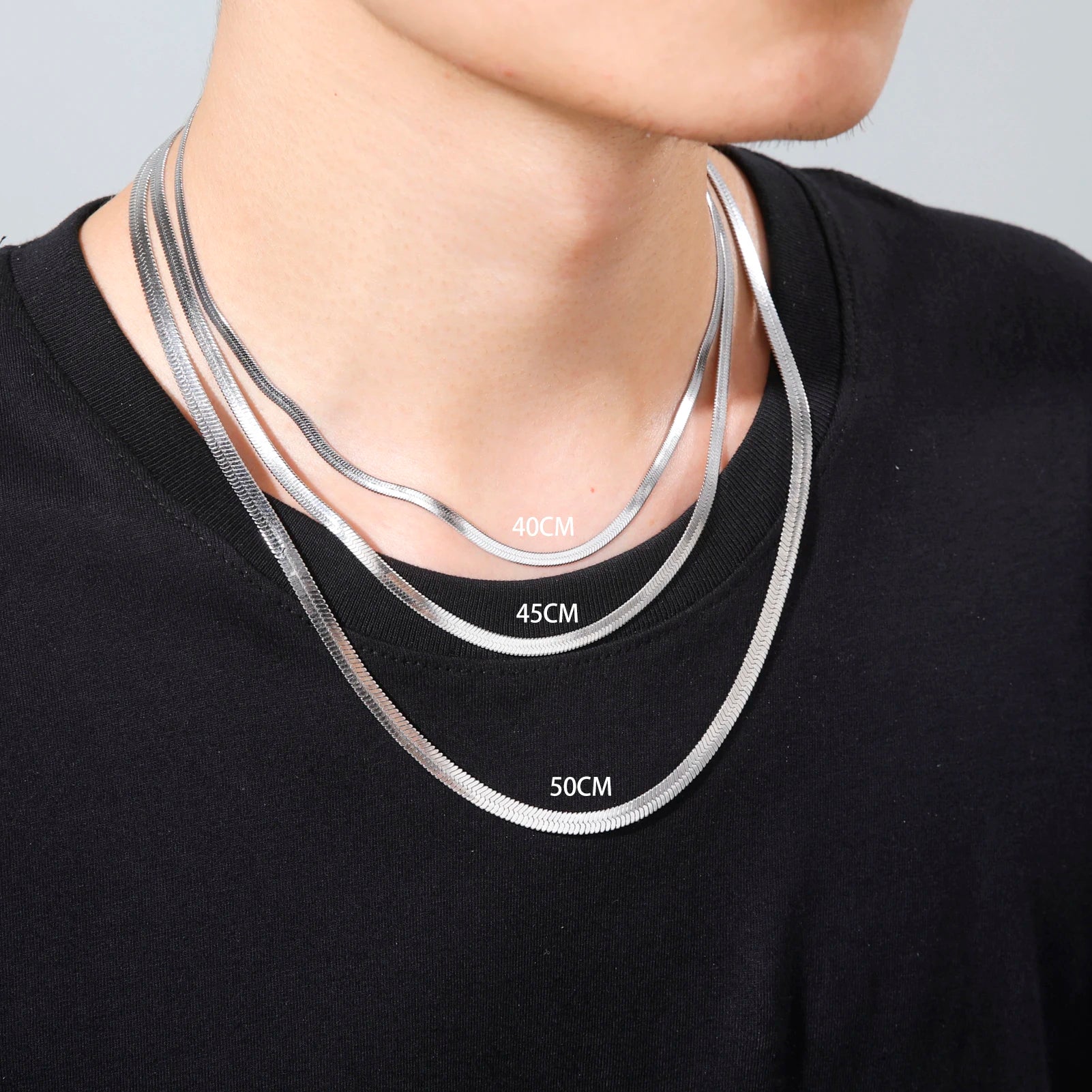 Elegante Edelstahl Schlangenkette für Damen und Herren in Goldfarbenem Design-Yabubest - Home & More