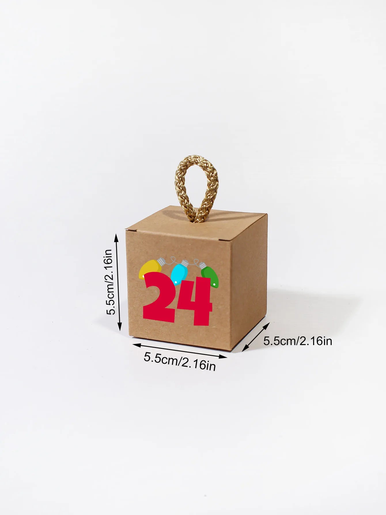 Weihnachts-Adventskalenderblöcke aus Holz mit 24-tägigem Countdown