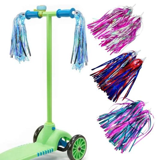 Quastenband für Kinderfahrräder, Zubehör für Kinderroller-Lenker, Fahrradgriffband, Babytrage-Zubehör, einfach zu befestigen am Lenker - Yabubest - Home & More