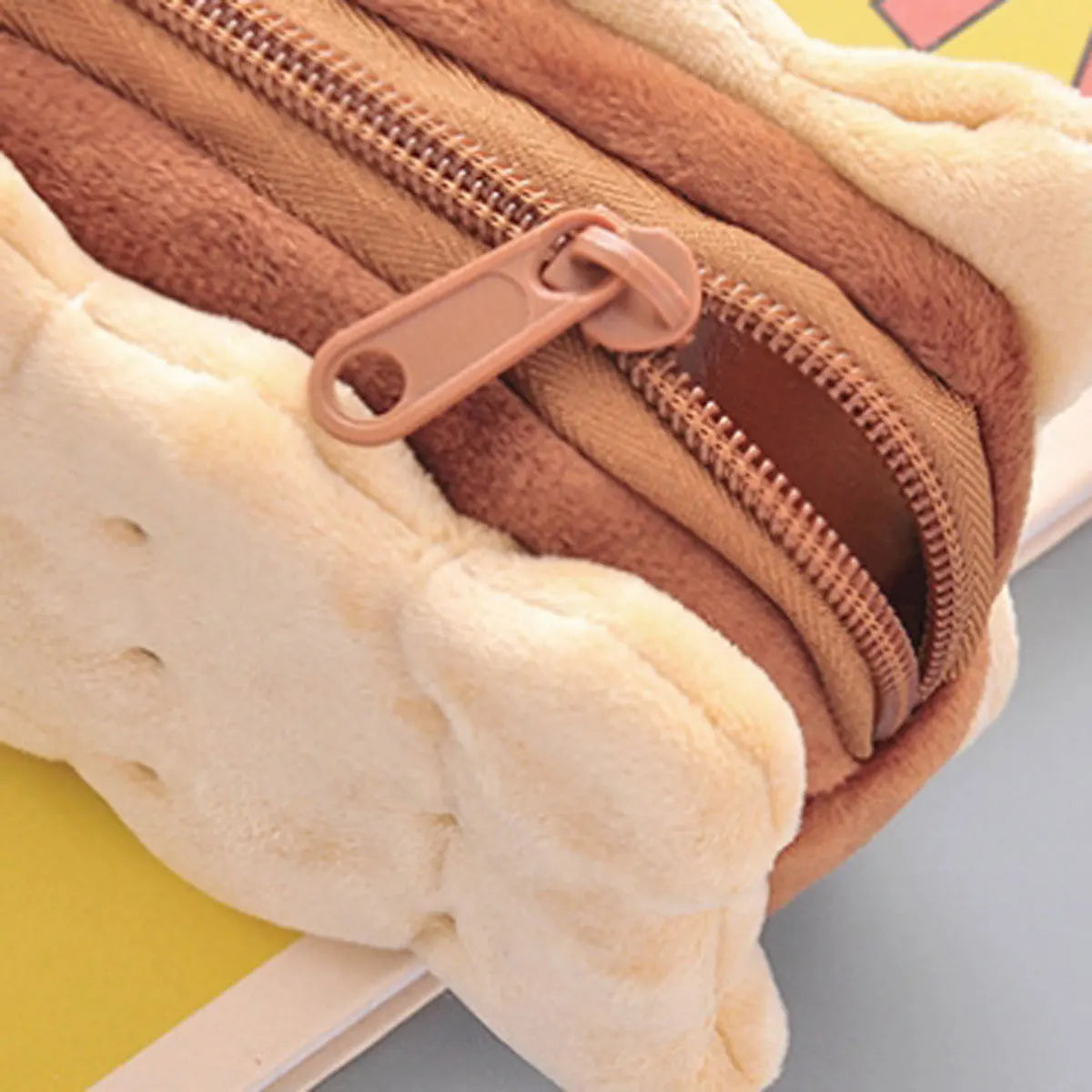 Niedliche Plüsch Bleistifttasche Sandwich Cookie mit großer Kapazität