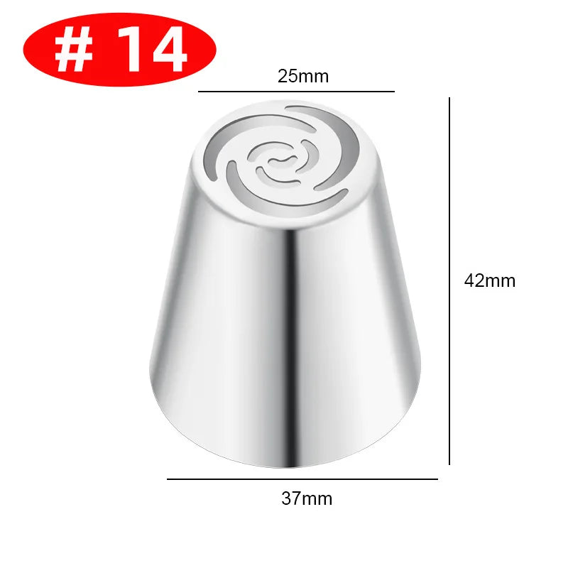 Premium Edelstahl Spritztüllen Set – 30+ Backdüsen für kreative Gebäck-Deko
