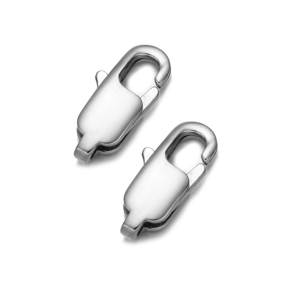 Edelstahl Schmuckverschluss 5er Set für DIY Halsketten - Armbänder