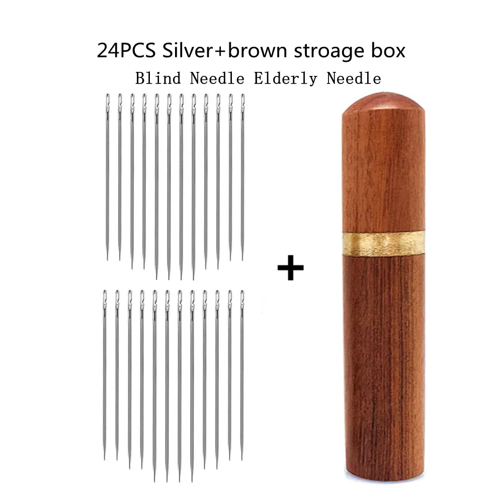 Edelstahl Blindnadeln mit Seitlichen Löchern zum Nähen und Einfädeln