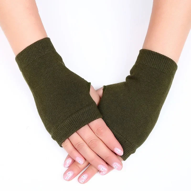Gestrickte Thermo Halbfingerhandschuhe Für Damen Und Herren-Yabubestshop
