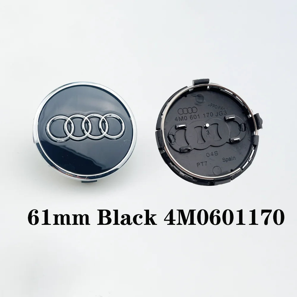 4x Radnabenkappen Set 60mm-69mm Ersatz Felgenkappen für Fahrzeug Styling