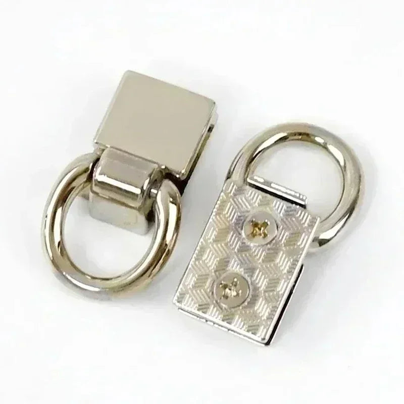 4 oder 8 Metall Clip Schnallen 36x15 mm für Taschengurt und Lederwaren