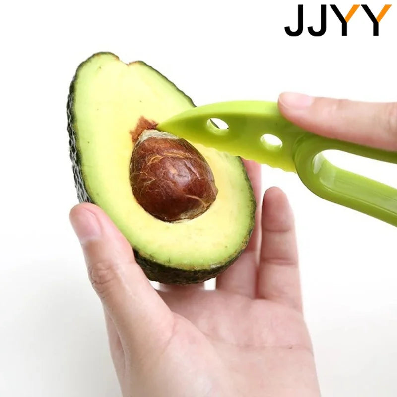 JJYY 3 in 1 Avocado Schneider Entkerner und Obstschäler Kunststoffmesser-Yabubest - Home & More