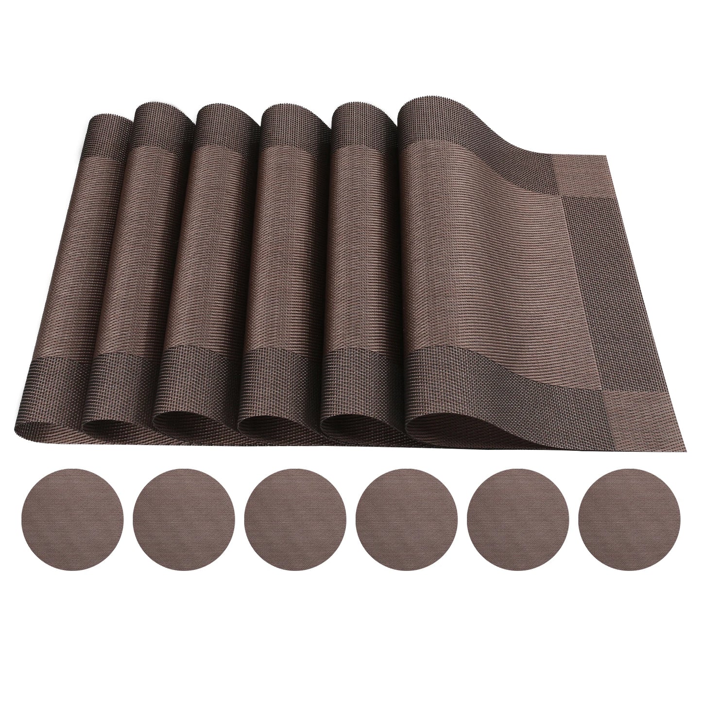 Modernes Tischset Set mit Untersetzern – Rutschfest & Leicht zu Reinigen