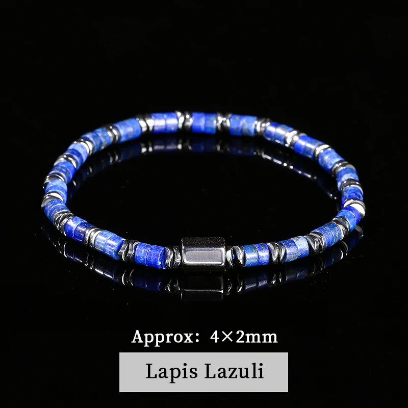 Natürliches Tigerauge Hämatit Armband für Energie und Schutz