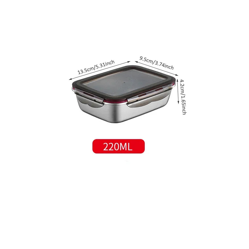 Edelstahl Bento Lunchbox Auslaufsicher – Tragbare Lebensmittel Aufbewahrung 304