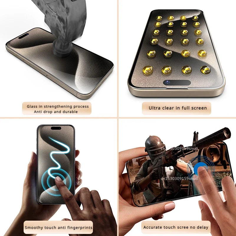 Odifren 3er Set Hartglas Displayschutz für iPhone - HD & Privatsphäre