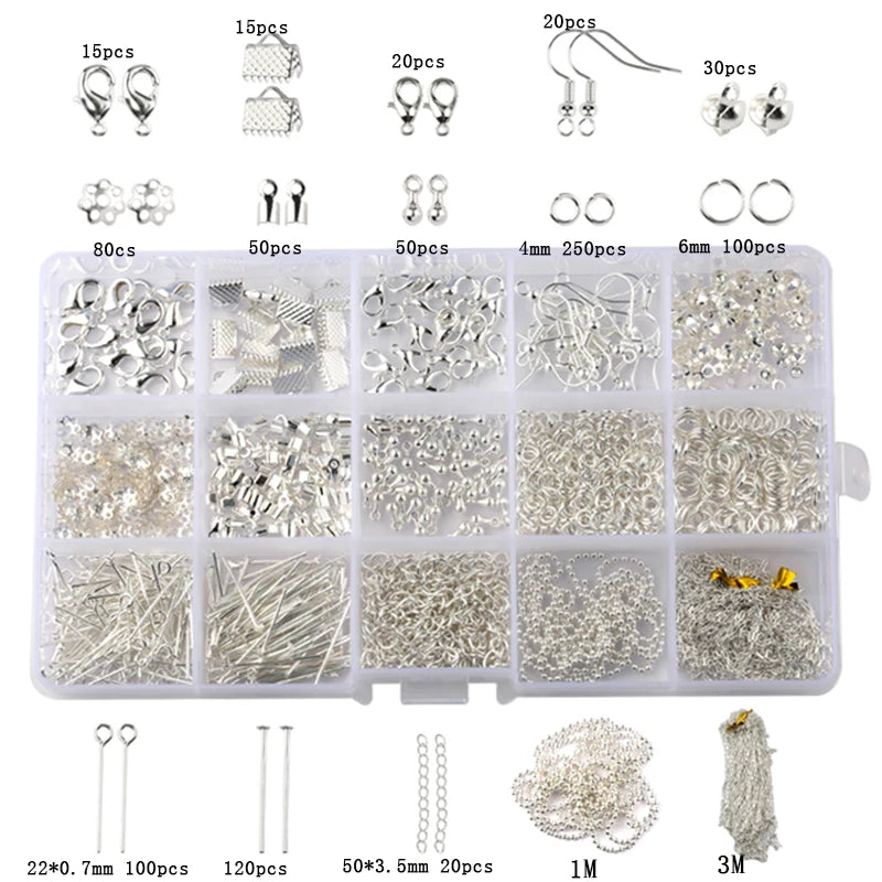 Schmuckherstellungsset mit Werkzeugen Kupferdraht Faden Reparatur Zubehör