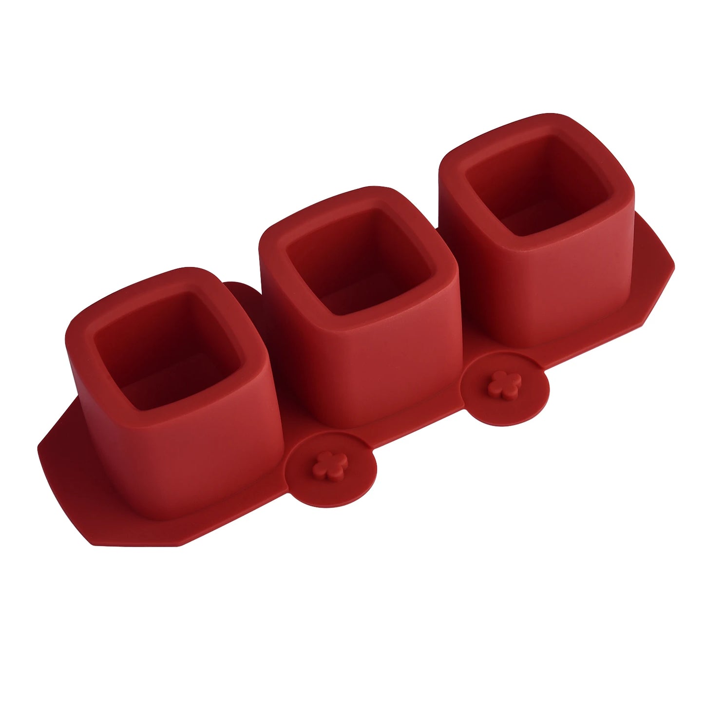 3-Loch Runde Silikonform für Beton Blumentopf DIY Deko Sukkulenten
