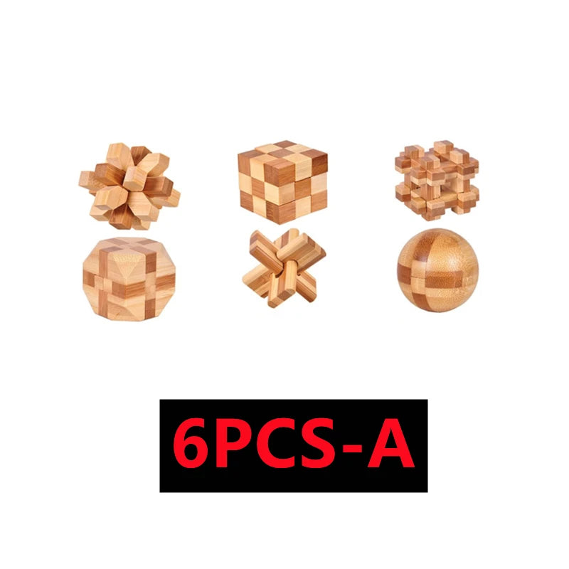 Hölzernes IQ Geduldsspiel 3D Puzzle für Kinder ab 14 Jahren