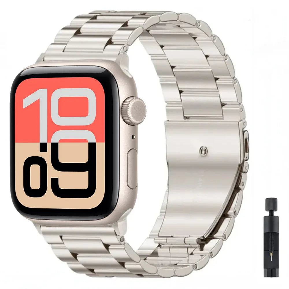 Edelstahl Metallarmband kompatibel mit Smartwatch 38-49 mm verschiedene Modelle