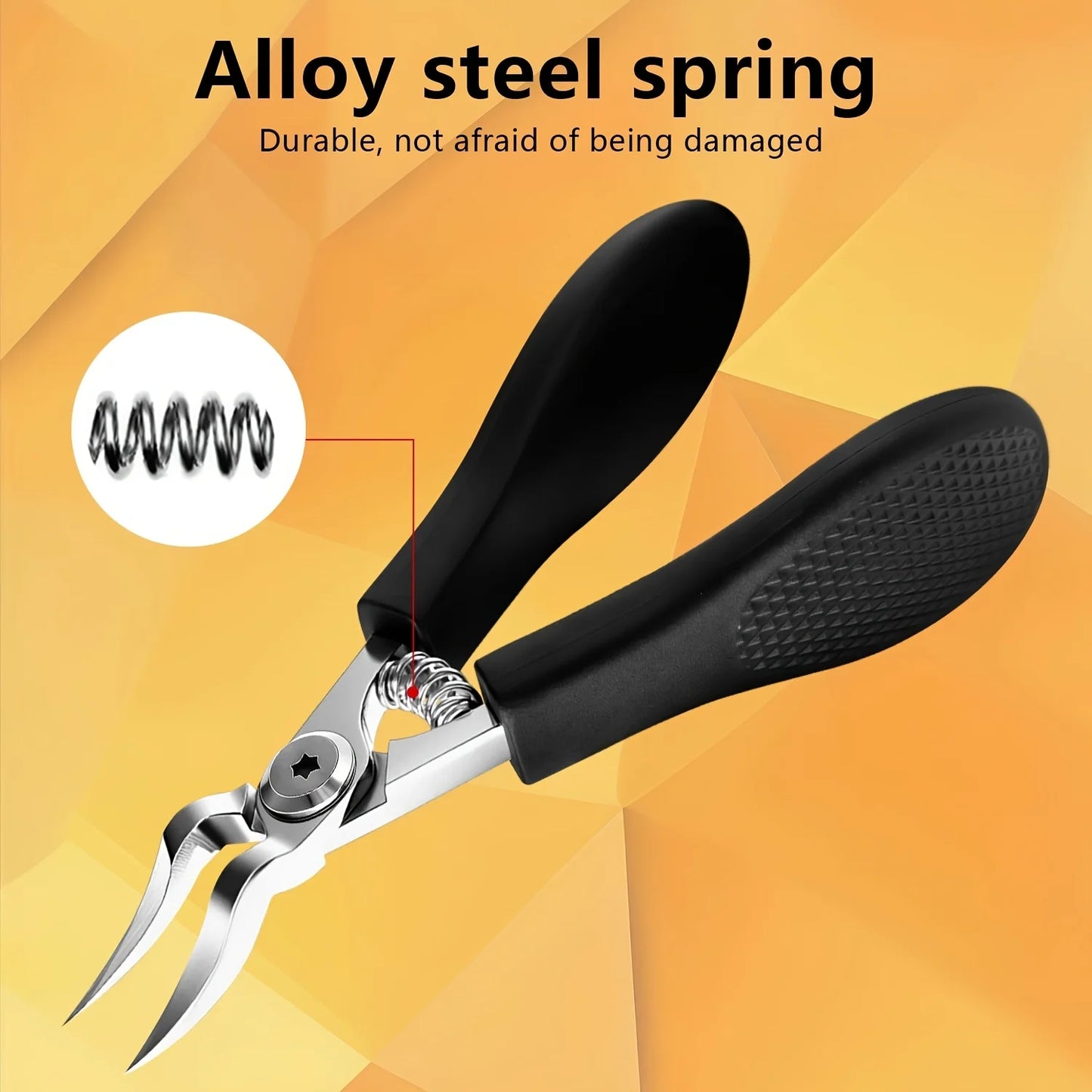 Robuster Nagelknipser aus Edelstahl für dicke Zehennägel und Fingernägel-Yabubest - Home & More