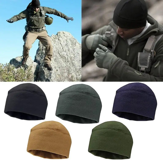 Winddichte Fleece Beanie Mütze für Outdoor Winter Sport Radfahren Wandern