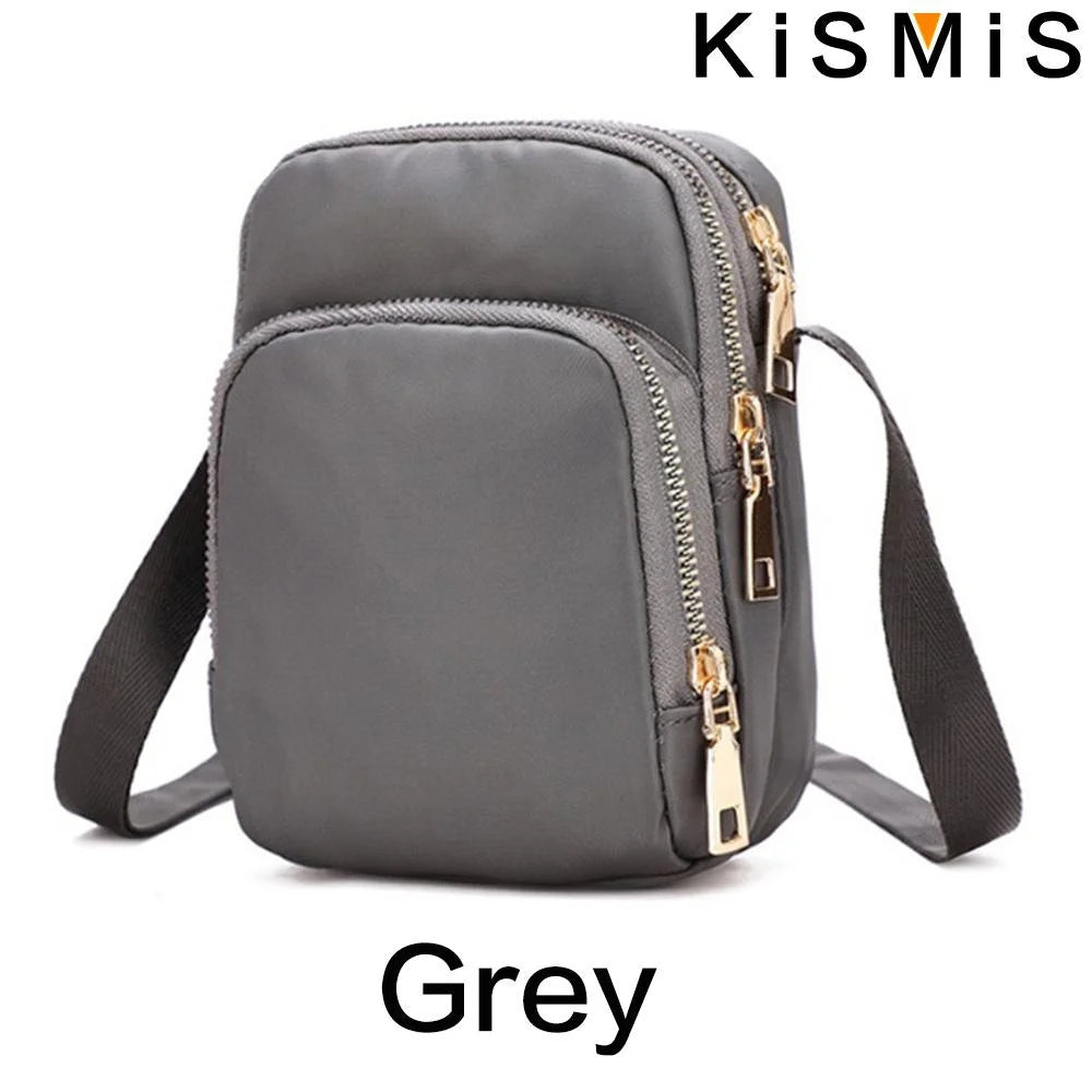 Modische PU Umhängetasche mit Handyfach für Damen und Unisex