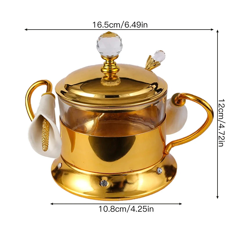 Kombinations-Gewürzglas Metall und Glas für Salz Zucker und Gewürze