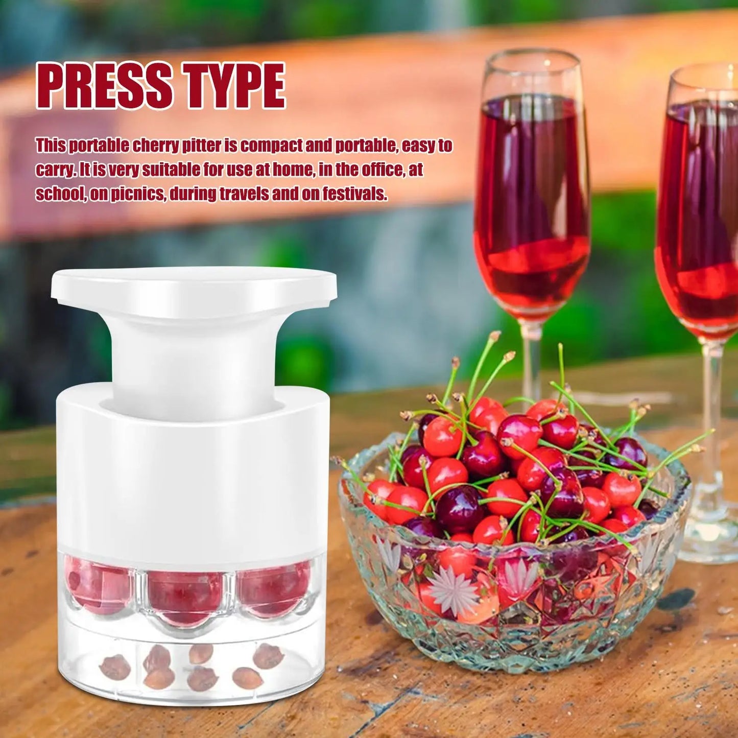 Einfach Kirschentkerner 7-Loch Olivensamen Entferner Küchenhelfer