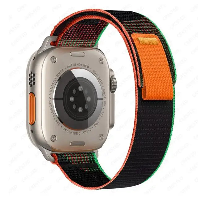 Nylon Trail-Loop Armband kompatibel für Smartwatches 38-49 mm Unisex