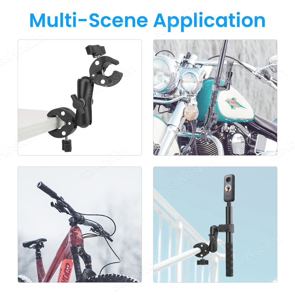 Action Kamera Halterung Fahrrad Motorrad Lenker Selfie Stick Einbeinstativ