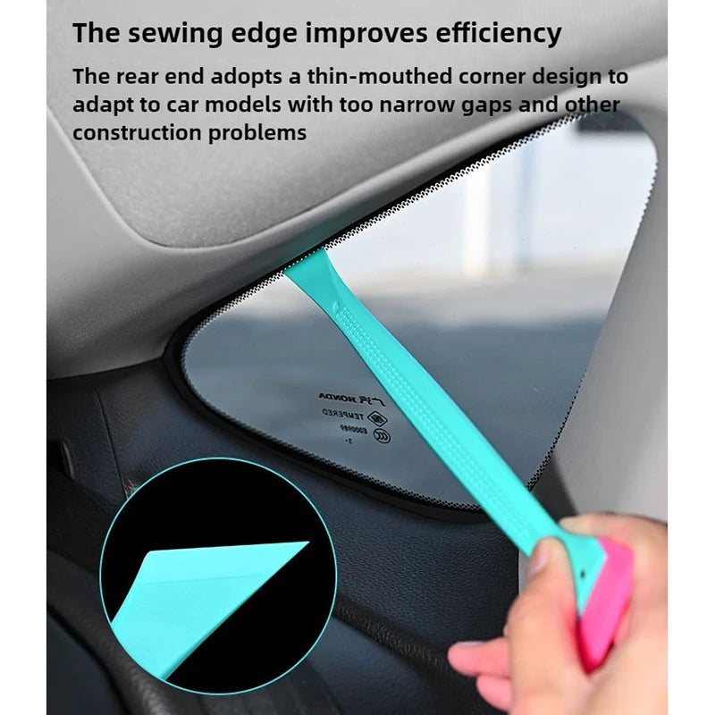 2 in 1 Gummiklinge Rakel Schaber für Fenstertönung und Autowaschzubehör