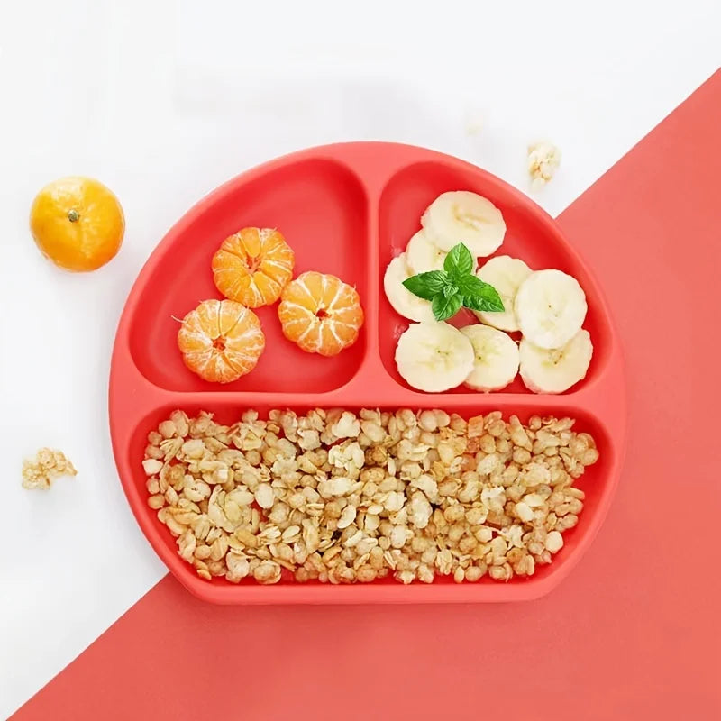 Baby Saugplatte aus Silikon mit Saugnapf spülmaschinen- und mikrowellengeeignet