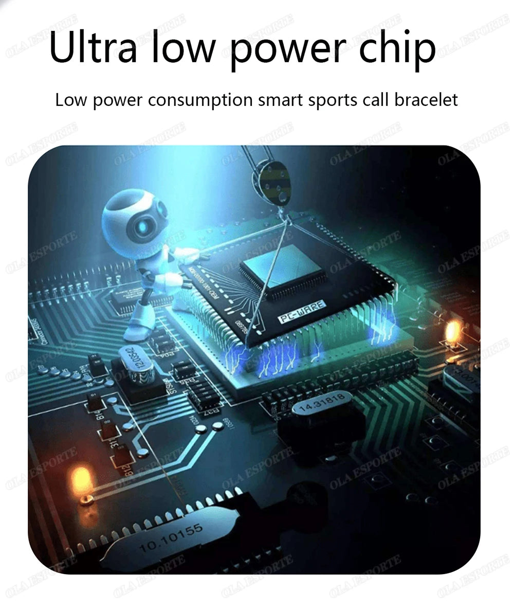 Multifunktionale Smartwatch mit Gesundheitsmonitor für Android und iOS