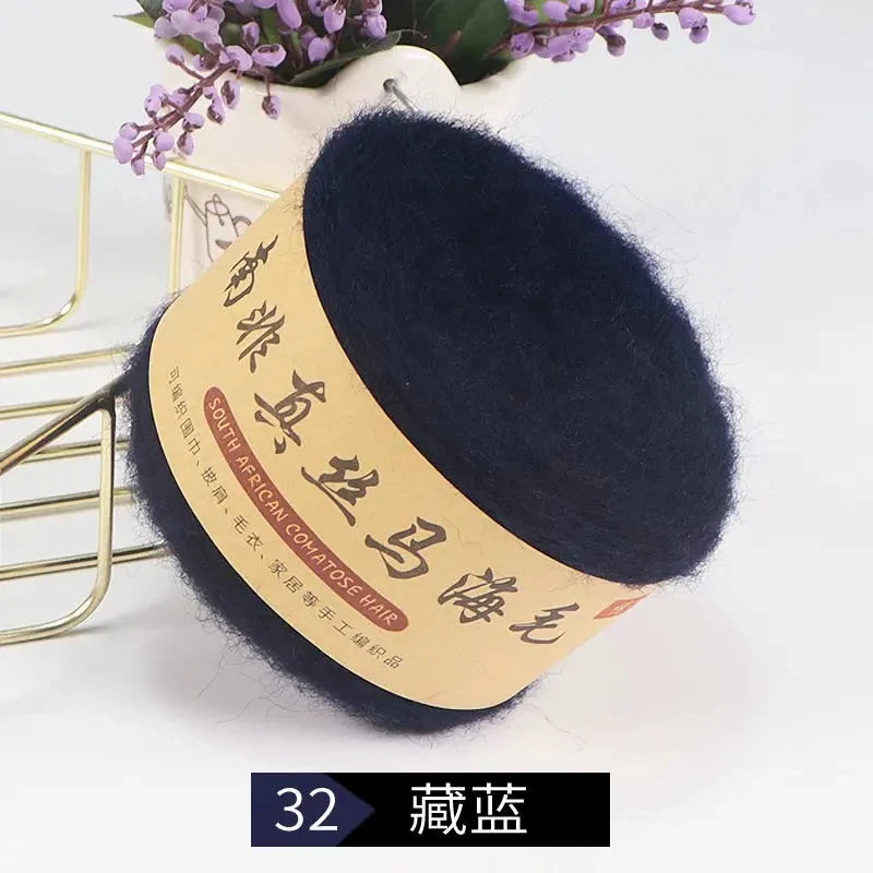 Seidenpony Wollgarn handgestrickt feines Acryl-Seidengarn für DIY