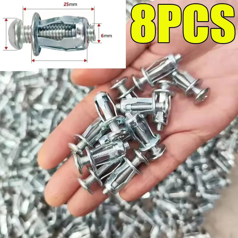 M6x25mm Metall Expansions Anker Schrauben für feste Wandbefestigung DIY Projekte