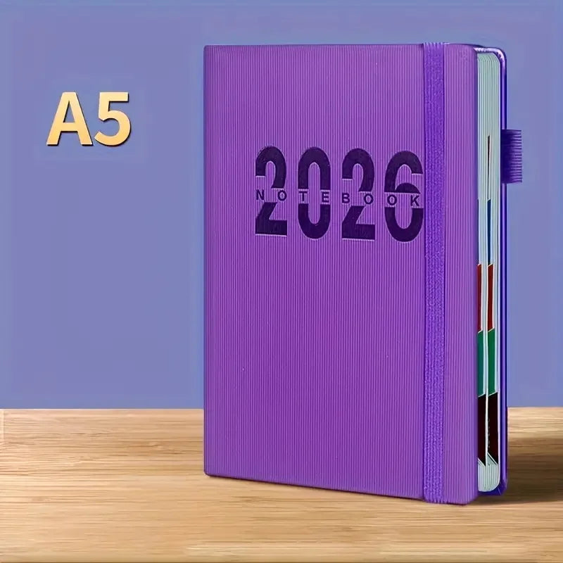 A5 Planer 2026 Notizbuch 400 Seiten – 365 Tage Agenda für Büro Schule