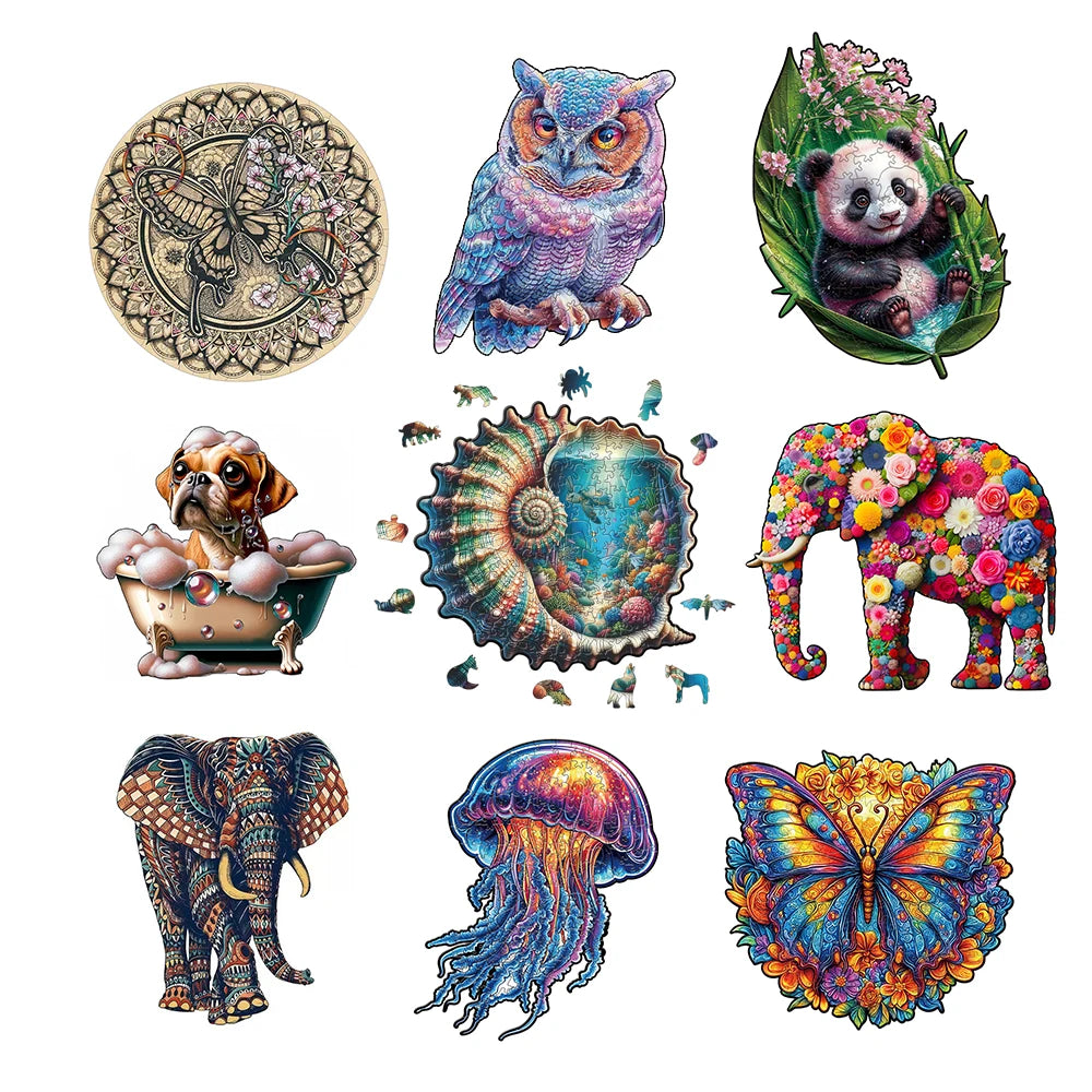 Entspannendes 3D Holzpuzzle für Kreative zur stressfreien Freizeit