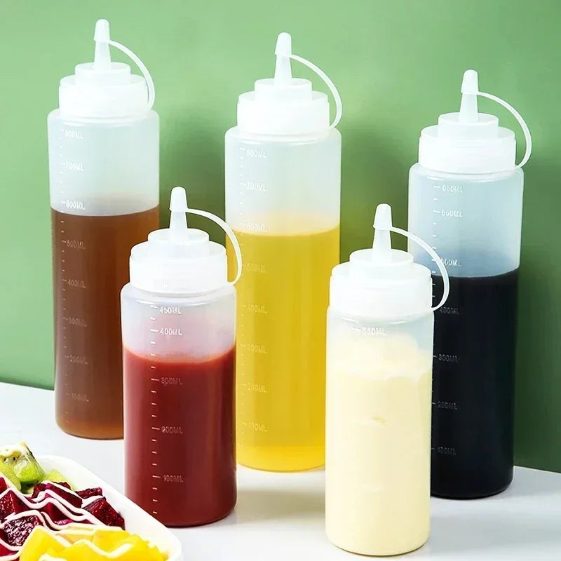 Auslaufsichere Squeeze Flasche für Ketchup Öl Sauce 250-680ml