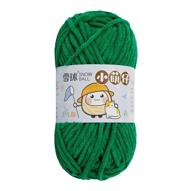 Weiches dickes Chenille Strickgarn 50g für DIY Schal Mütze Pullover