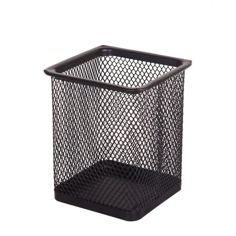 Quadratischer Metall Stifthalter für ordentlichen Schreibtisch Organizer