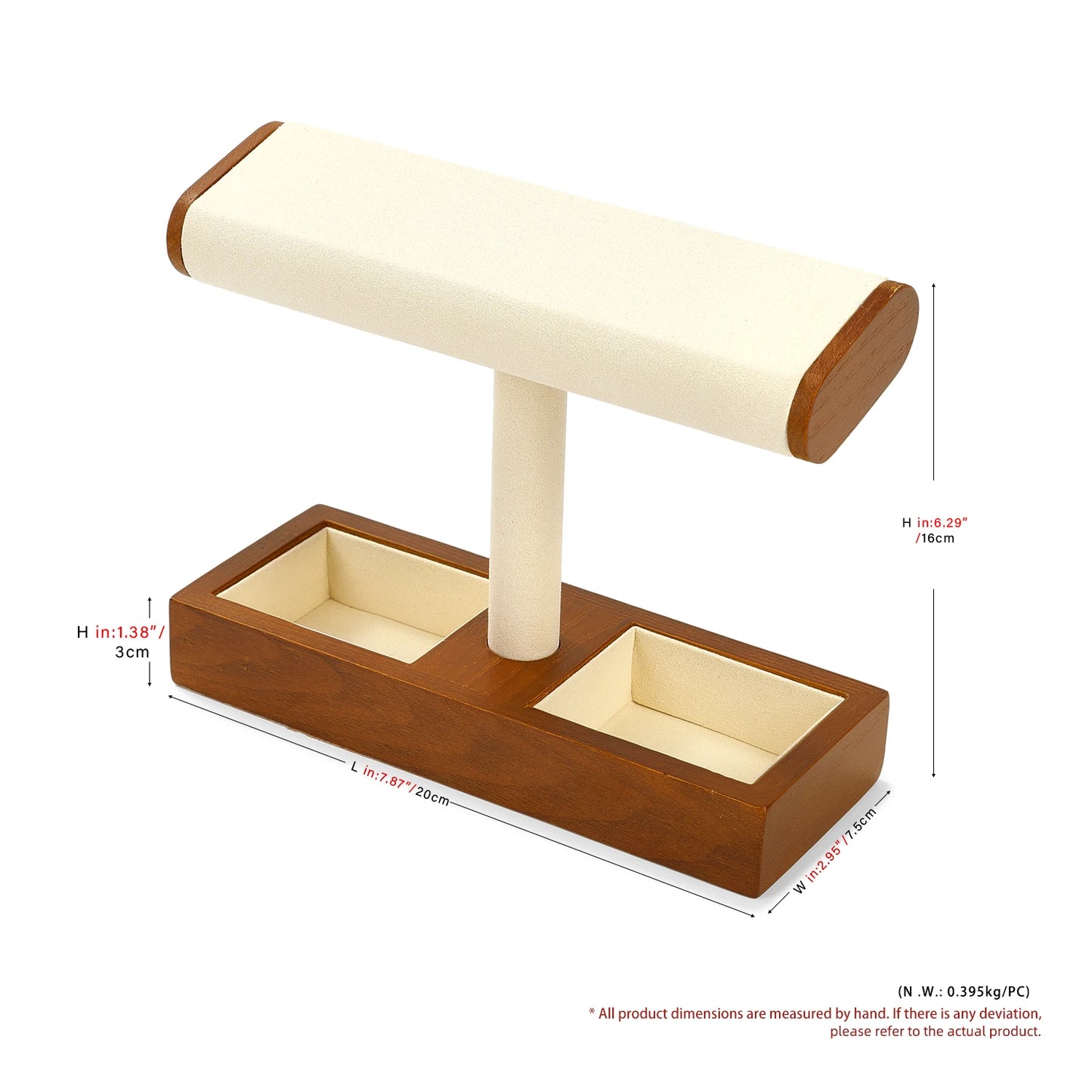 Eleganter Schmuckorganizer aus Holz mit vielseitigem Stauraum
