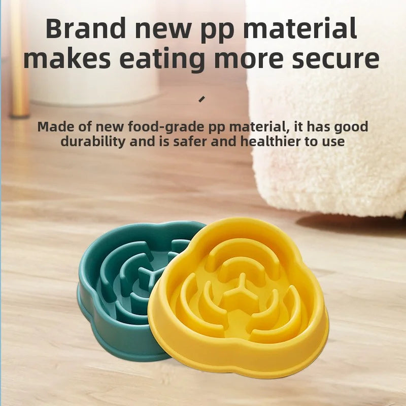 Hund Slow Food Schüssel Kunststoff Wolkenform gegen Erbrechen