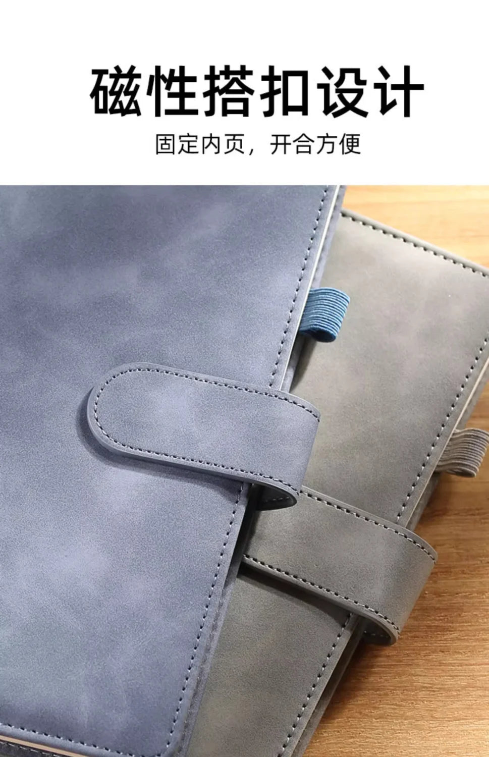 Business-Notizbuch A5 mit Lederbindung – individualisierbar-Yabubest - Home & More