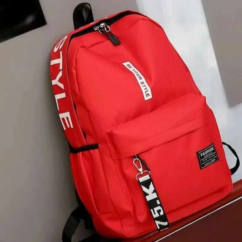 Unisex Großraum-Rucksack 20-35L mit robustem Polyester für Alltag - Schule