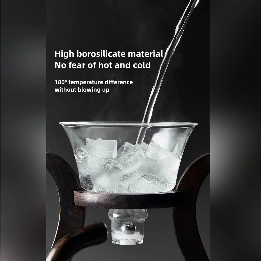 Glas Teekanne mit magnetischem Flusssystem 300 ml hitzebeständig