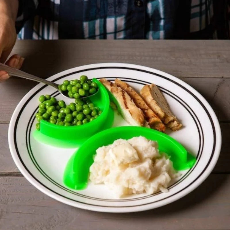 Silikon Lebensmittelseparator Küchenpartition Teiler für Nudeln Fleisch Soße