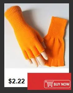 Warme gestrickte Halbfingerhandschuhe mit Sternmotiv